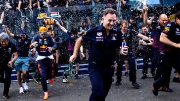 Red Bull Racing celebrations